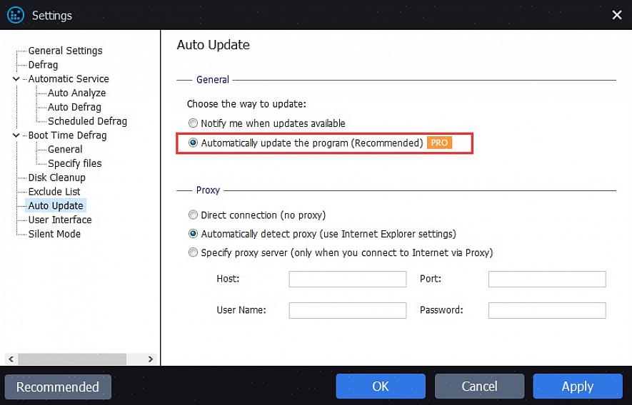 O Windows Vista pode configurar seu computador para iniciar automaticamente o desfragmentador de disco