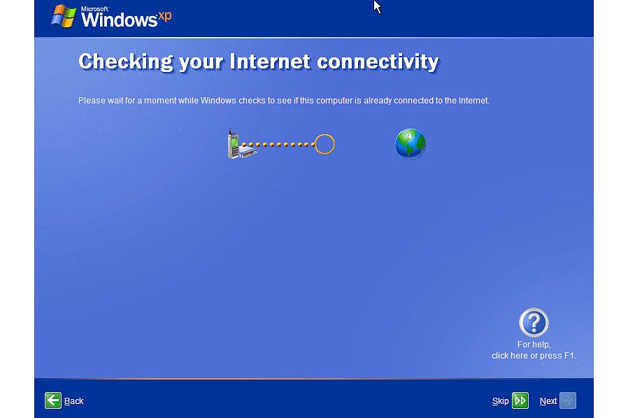 Insira o CD do Windows XP na unidade de disco do seu computador