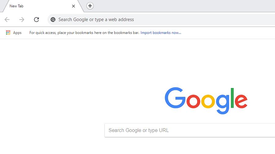 A primeira coisa que você pode notar sobre o Google Chrome é como ele é pequeno