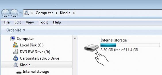 Os arquivos de música MP3 também podem ser carregados em um Kindle