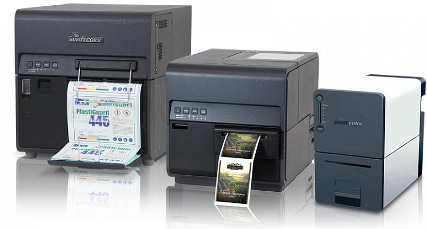As impressoras de etiquetas possuem um mecanismo de alimentação de impressora diferente porque o papel